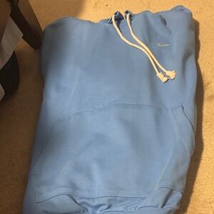 Nike Light Blue Hoodie with White Accents